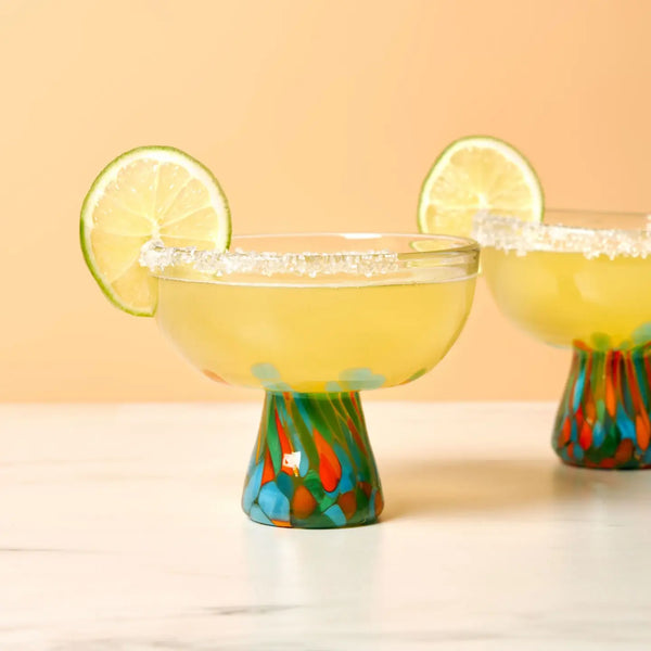 Segunda Vida Viajar Margarita Glasses Set of 2