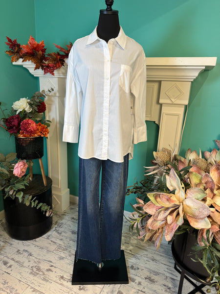 Liverpool Oversized Long Sleeve Collared Shirt