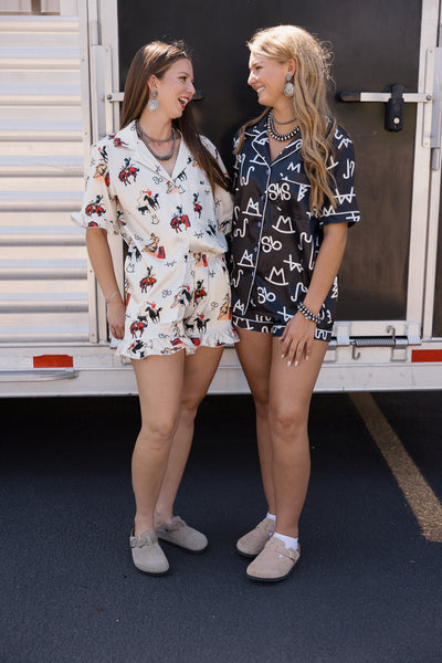 Front Porch- The Brand PJ Top/Short Set