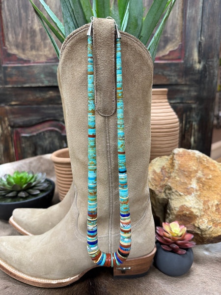 Santo Domingo Multi Color Necklace by Ronald Chavez