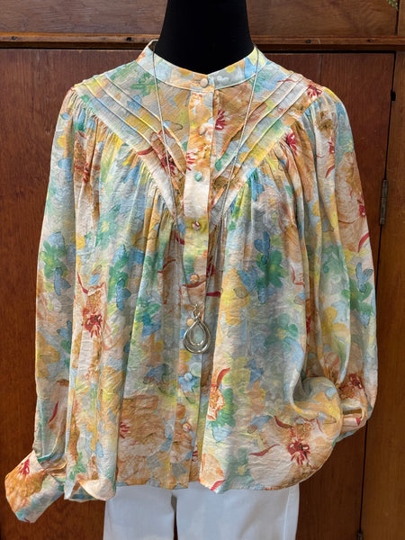 Floral Printed Long Sleeve Top