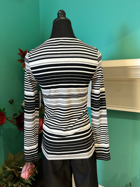 Liverpool Long Sleeve Boat Neck Knit Top