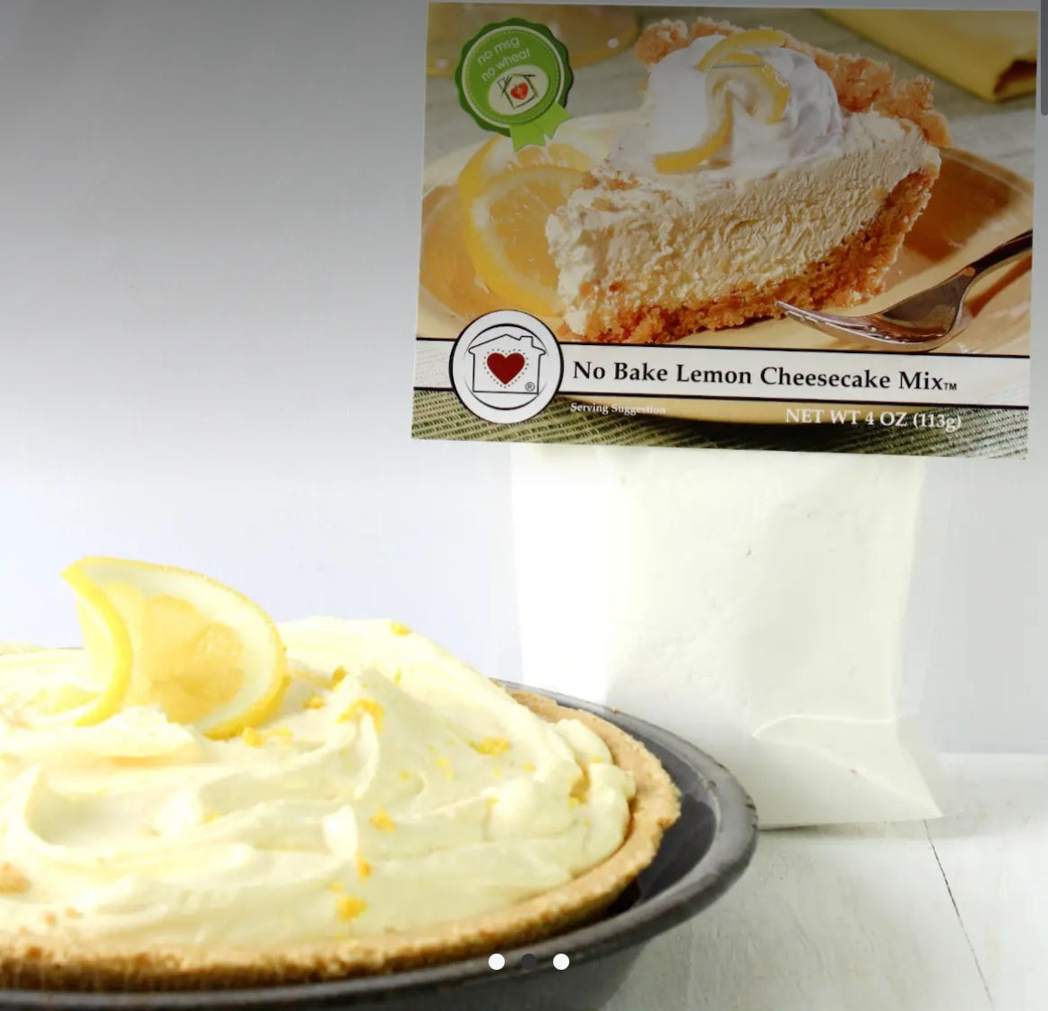 Lemon Cheesecake Mix (No Bake)