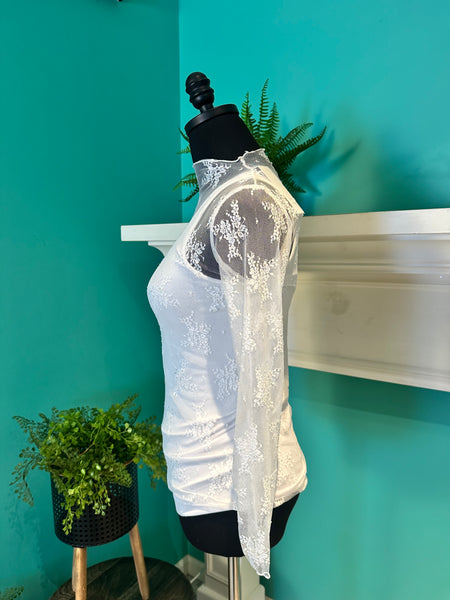 The Lace Sheer Top