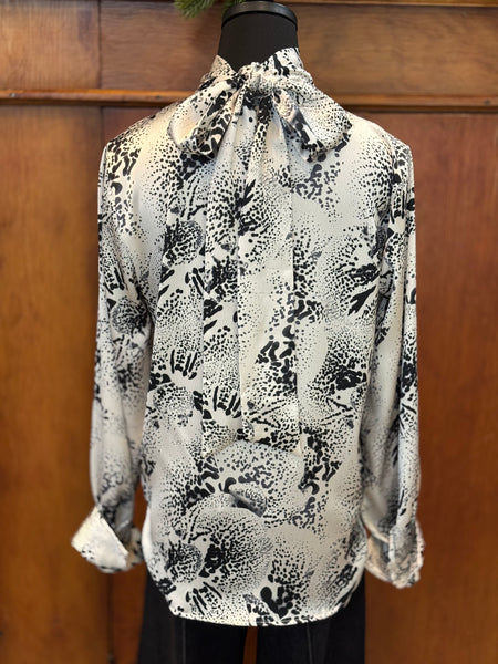 Lysse Embellished Scarf Neck Blouse