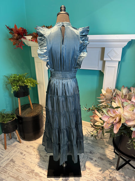 Wishlist Midi Dress With Ruffle