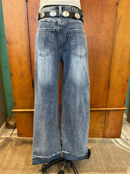 FDJ Olivia Cuffed Wide Leg Jean