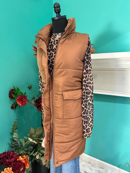 Panache Apparel The Long Puffer Vest
