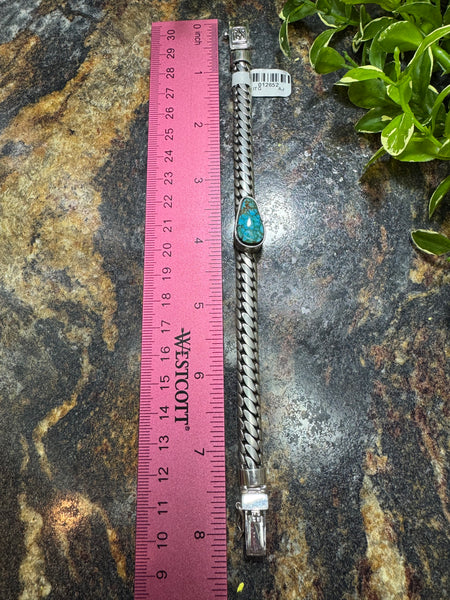 Bali Chain Kingman Turquoise Bracelet