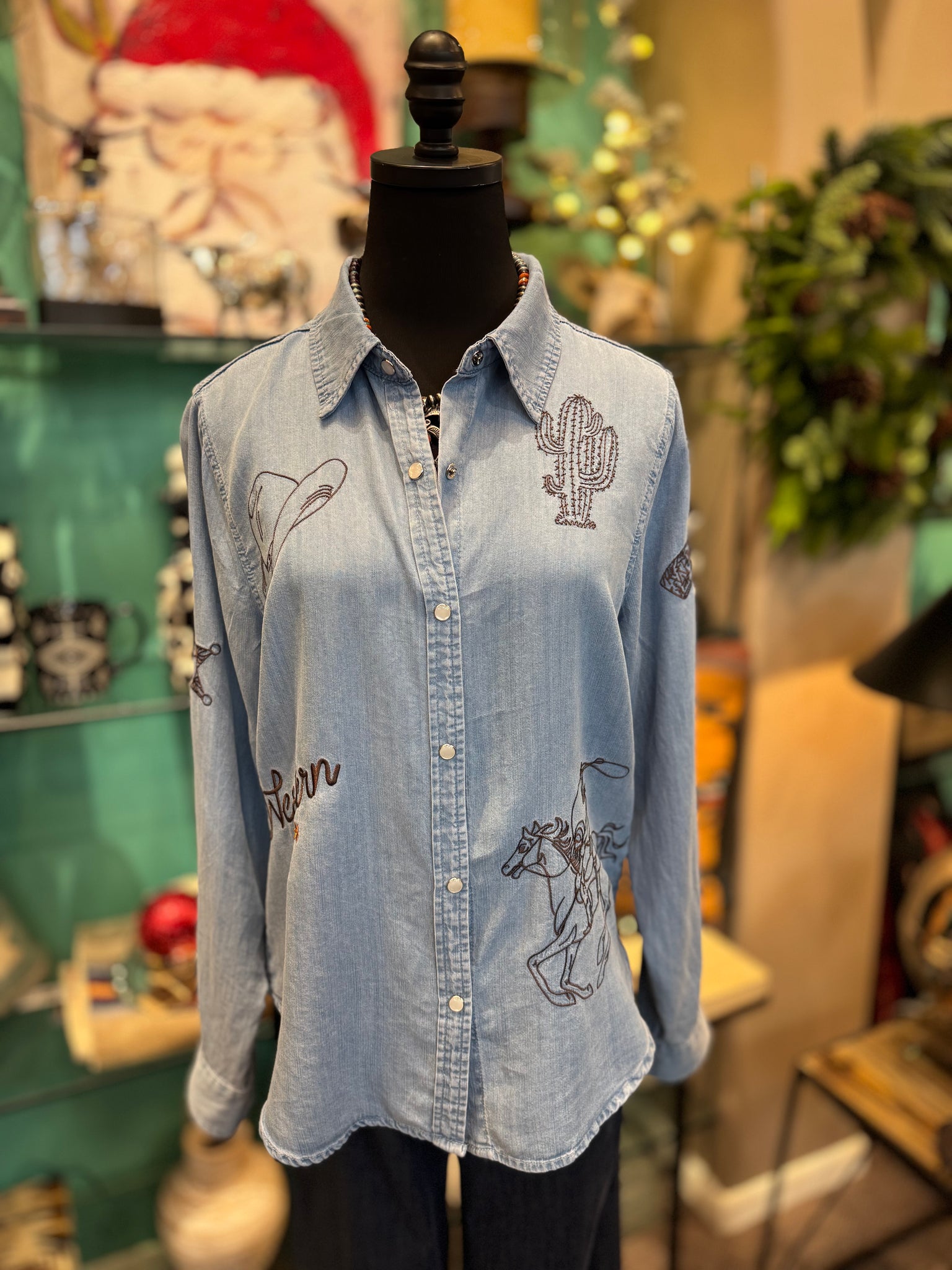 Blue B Western Snap Shirt