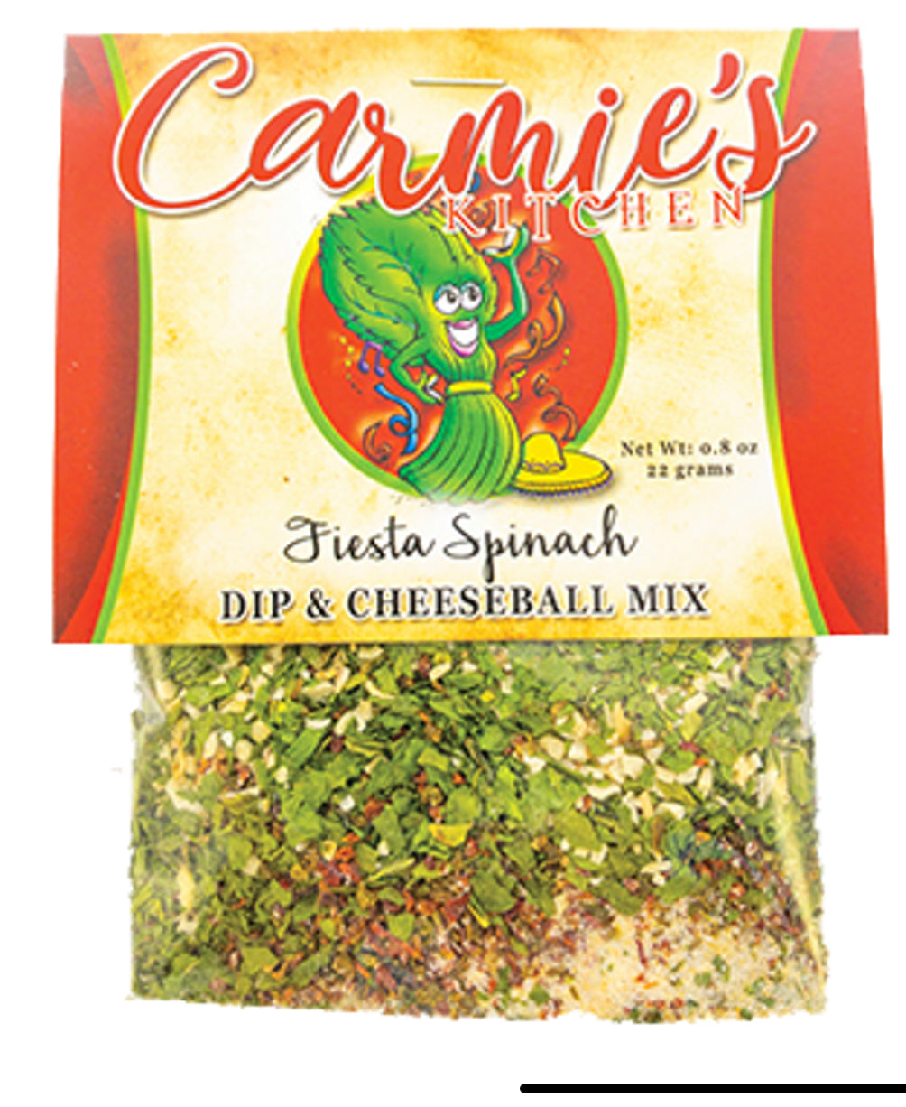 Carmie’s Fiesta Spinach Dips and Cheeseball Mix