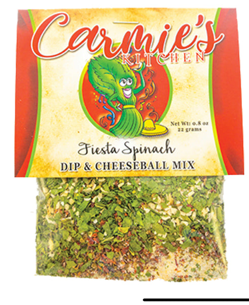 Carmie’s Fiesta Spinach Dips and Cheeseball Mix