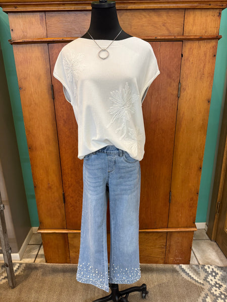 FDJ Pull On Boot Crop Jean