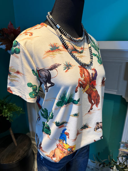 Rosa Clothing Cowboy Rodeo Tee