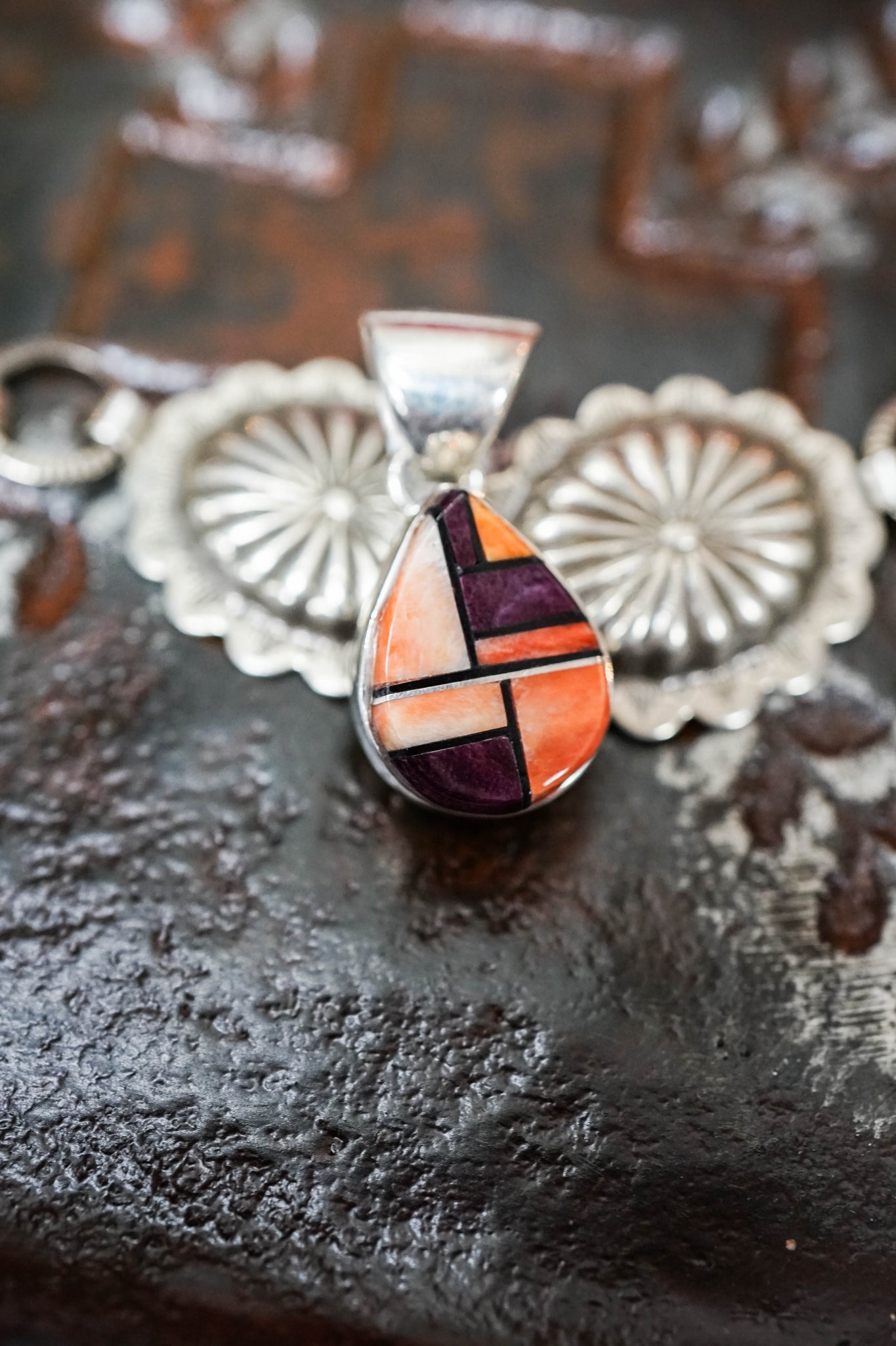 Inlay Spiny Pendant