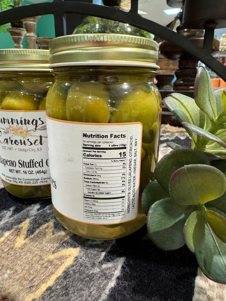 Cummings Carousel’s Jalapeño Stuffed Olives