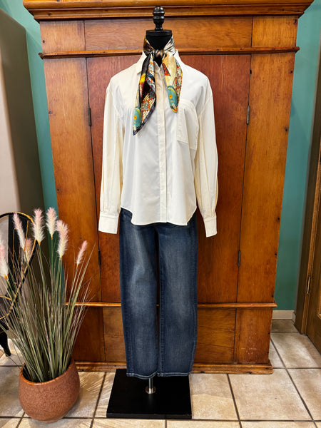 Etta Pleated Balloon Sleeve Shirt