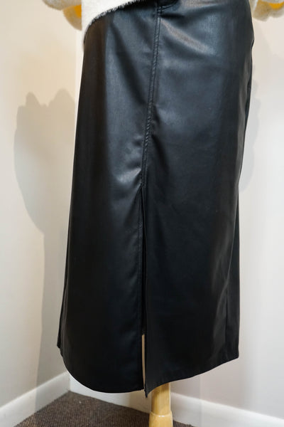 Esqualo Faux Leather Skirt