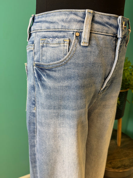 Risen High Rise Straight Tummy Control Jean