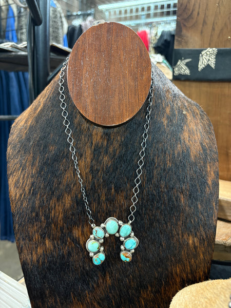 The 7 Turquoise Stone Naja Necklace