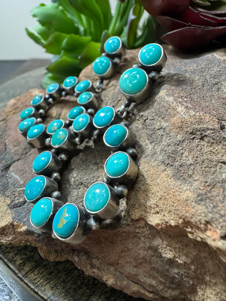 Statement Circle Turquoise Earrings