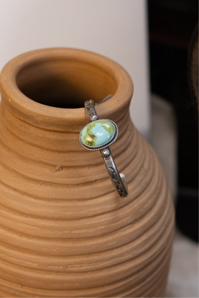 ALZ Turquoise Oval Stacker Bracelet