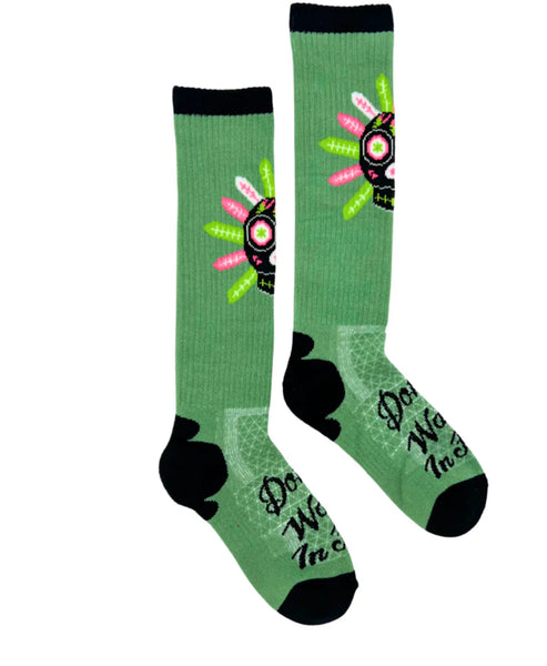 Lucky Chuck Don’t Walk in Fear Sage Socks