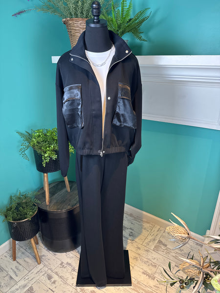 Esqualo Modal Bomber Cardigan