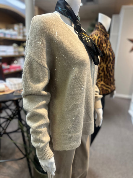 Joseph Ribkoff V-neck Sparkle Sweater