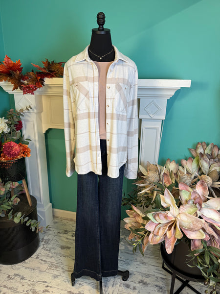 Panache Apparel Flannel Button Up Long Sleeve Shirt
