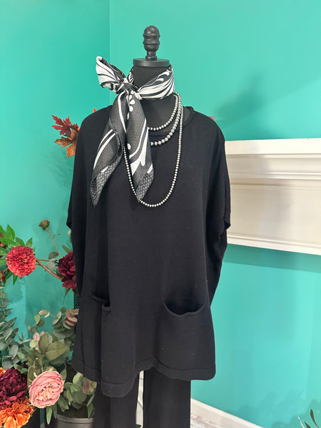 Liverpool 1/2 Sleeve Boat Neck Dolman Sweater