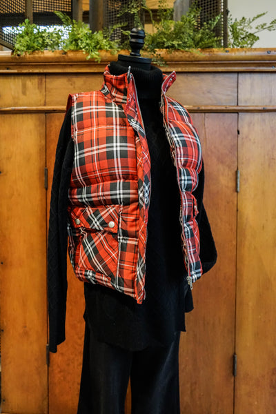 The Plaid Puffer Vest