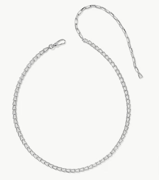 Kendra Scott Bella Silver Tennis Necklace