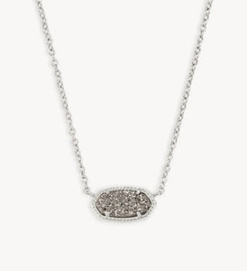 Kendra Scott Silver Elisa Platinum Drusy