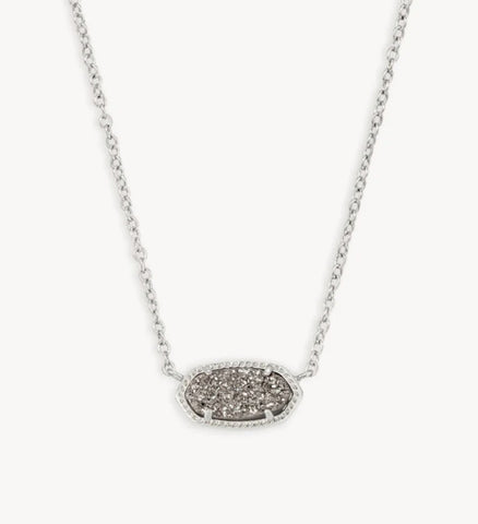 Kendra Scott Silver Elisa Platinum Drusy
