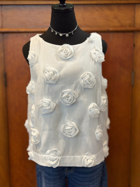 Joseph Ribkoff Rose Sleeveless Top