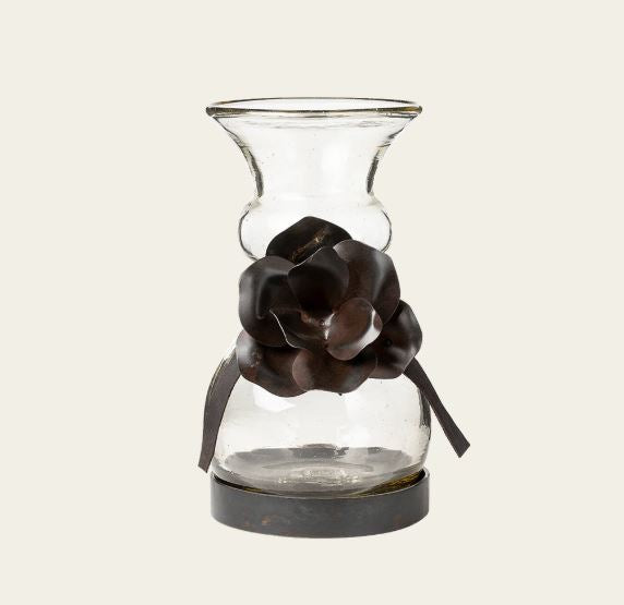 Coqueta Florero Vase W/ Rose