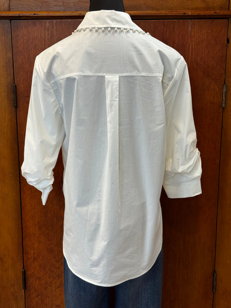 Jospeh Ribkoff Pearl Embellished Blouse
