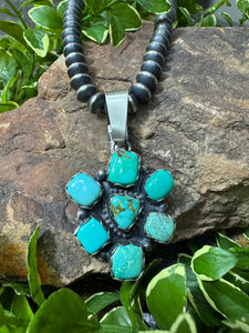 The Cluster Turquoise Pendant