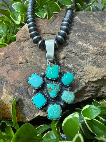 The Cluster Turquoise Pendant