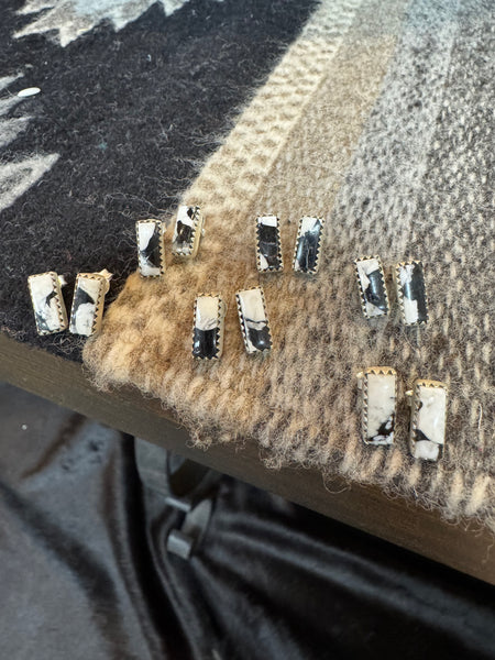 Mini Bar White Buffalo Post Earrings
