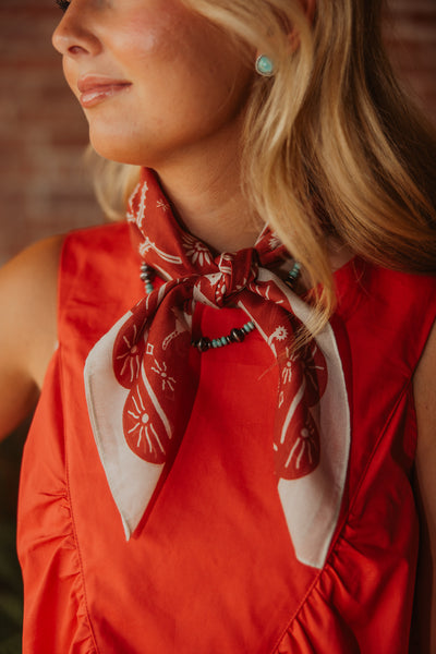 Down South Doily in Bandana Red