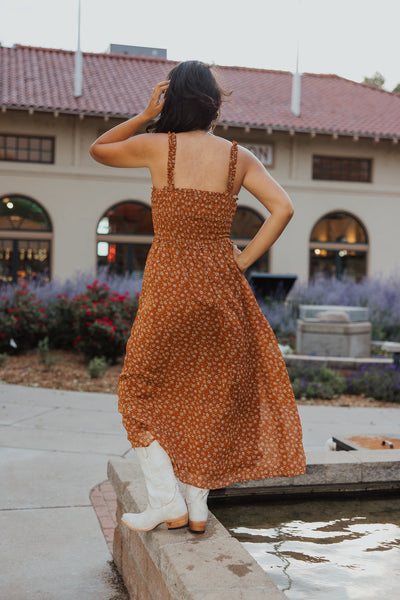 Midi Drop Waist Dress
