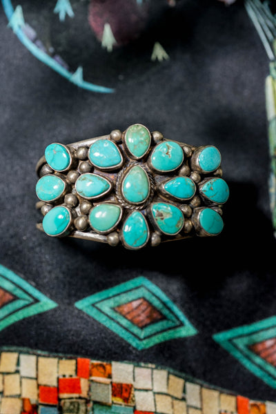 Turquoise Cluster Cuff