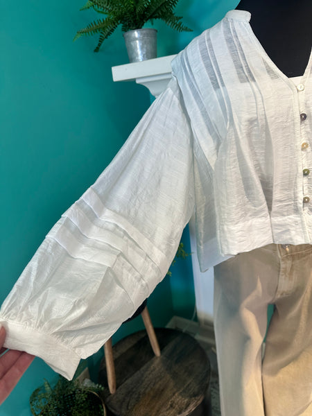 The Pleated Crinkle Top
