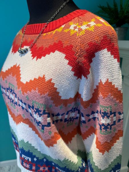 Pendleton Raglan Sleeve Graphic Sweater