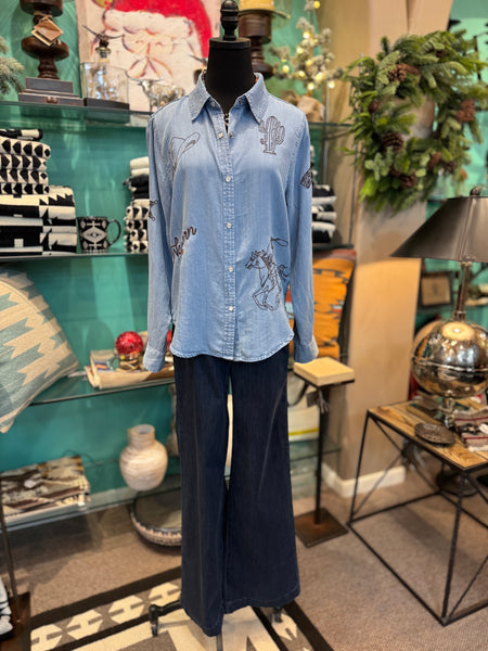 Blue B Western Snap Shirt