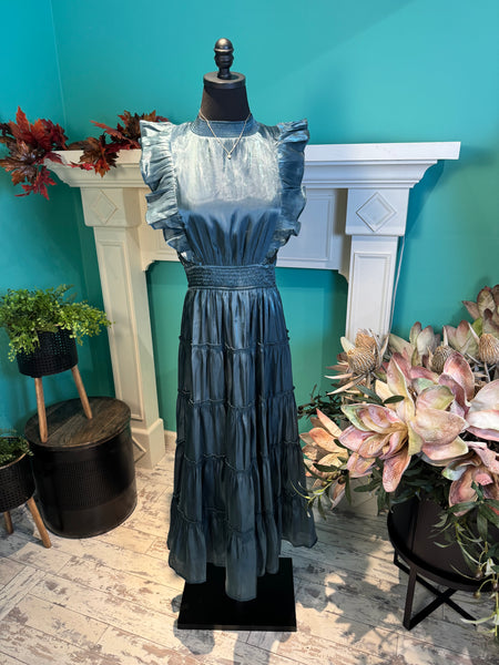Wishlist Midi Dress With Ruffle