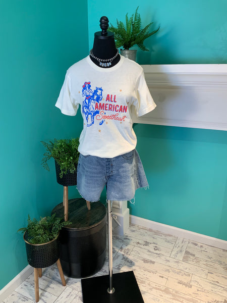 All American Sweetheart Short Sleeve Tee