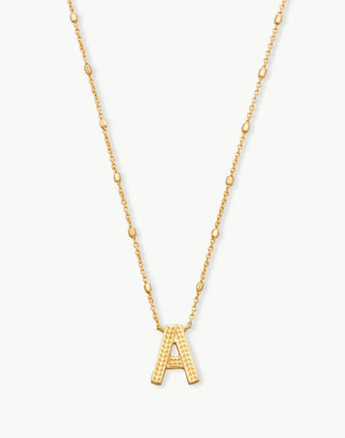 Letter Pendants Initial in Gold